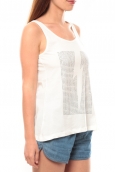 Vero Moda Rock S/L Studs Ligh Top Box It 10108858 Blanc