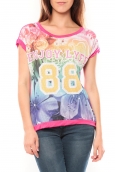 De Fil en Aiguille T-shirt 88 Rose - 1 acheté = 1 offert