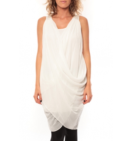 ROBE Blakie SL Short Dress  Blanc