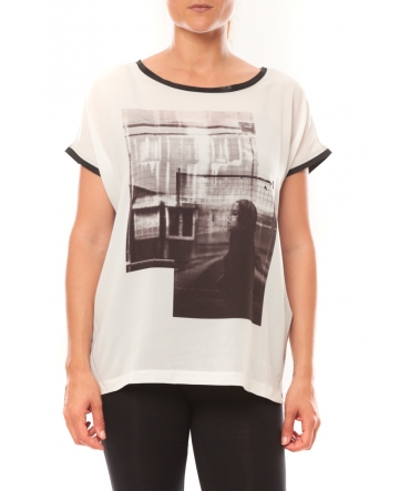 Vero Moda Weei SL Wide Top 10113882 Blanc