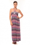 Nina Rocca Robe Sylvia  F586 Violet - 1 acheté = 1 offert