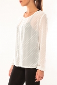 Vero Moda Stories L/S Shirt It 10115643 Blanc