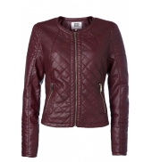 Vero Moda Sanna Short PU Jacket 10113310 Lie de vin