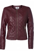 Vero Moda Sanna Short PU Jacket 10113310 Lie de vin