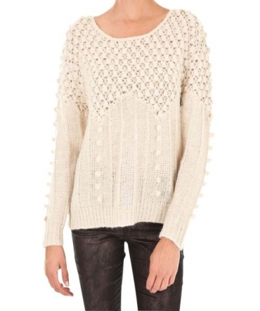 Vero Moda Carrara LS O-Neck Rep 1 10119638 Blanc