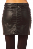 Vero Moda Wonder NW Short PU Skirt 10117232 Noir