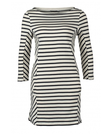 Petit Bateau Robe M7/8 Marinière 1087650210 Blanc