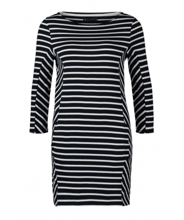 Petit Bateau Robe M7/8 Marinière 1087650210 Bleu