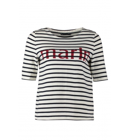 Petit Bateau Tee-shirt Marinière 1078949240 Blanc