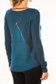 Vero Moda Glory Eve LS Zipper Blouse 10114841 Marine