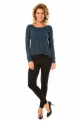 Vero Moda Glory Eve LS Zipper Blouse 10114841 Marine