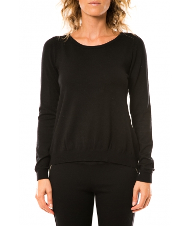 Vero Moda Glory Eve LS Zipper Blouse 10114841 Noir