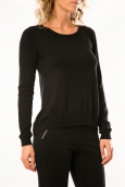 Vero Moda Glory Eve LS Zipper Blouse 10114841 Noir