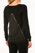 Vero Moda Glory Eve LS Zipper Blouse 10114841 Noir