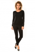 Vero Moda Glory Eve LS Zipper Blouse 10114841 Noir