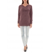 Vero Moda Norma Copenhagen LS Drapey Cardigan 10111324 Prune