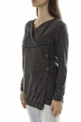 Vero Moda Norma Copenhagen LS Drapey Cardigan 10111324 Anthracite