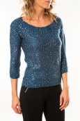 Vero Moda Shine 3/4 Boatneck 10122550 Marine