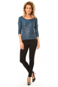 Vero Moda Shine 3/4 Boatneck 10122550 Marine