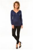 De Fil en Aiguille Pull Vintage Dressing 8307 Bleu