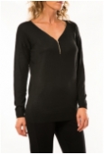 De Fil en Aiguille Pull Vintage Dressing 8307 Noir