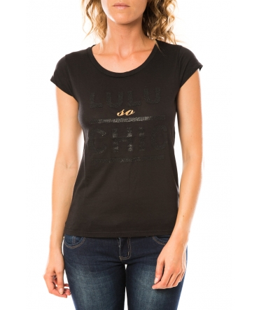 Lulu Castagnette T-shirt Chicos Noir