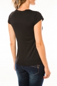 Lulu Castagnette T-shirt Chicos Noir