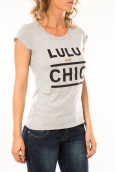 Lulu Castagnette T-shirt Chicos Gris