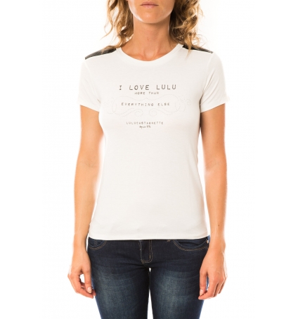 Lulu Castagnette T-shirt Funk Blanc