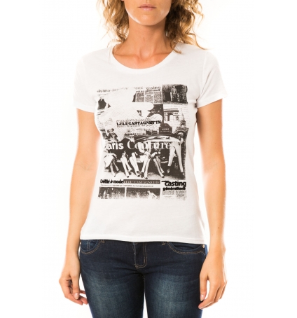 Lulu Castagnette T-shirt Mag Blanc