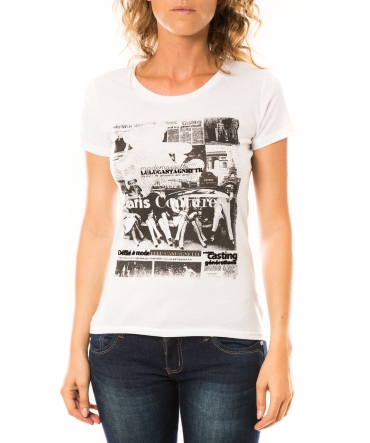 Lulu Castagnette T-shirt Mag Blanc