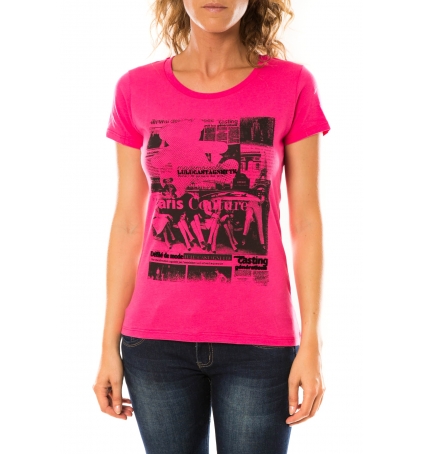 Lulu Castagnette T-shirt Mag Rose