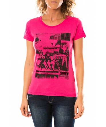 Lulu Castagnette T-shirt Mag Rose