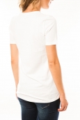 Lulu Castagnette T-shirt Sequy Blanc