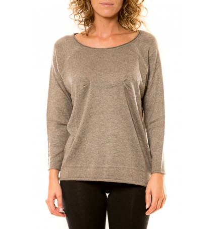 Vision de Rêve Pull 12018 Taupe  1 Acheté = 1 offert