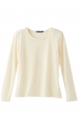 Petit Bateau T-shirt Manches Longues 1062252210 Écru
