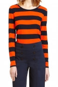 Petit Bateau Tee Shirt ML 112175921 Orange/Bleu