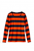 Petit Bateau Tee Shirt ML 112175921 Orange/Bleu