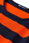 Petit Bateau Tee Shirt ML 112175921 Orange/Bleu