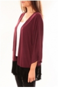 TCQB Gilet Elissa B538 Bordeaux