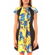 De Fil en Aiguille Robe You&You B8086 Jaune/Bleu