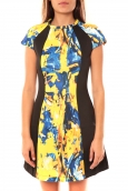 De Fil en Aiguille Robe You&You B8086 Jaune/Bleu