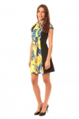 De Fil en Aiguille Robe You&You B8086 Jaune/Bleu