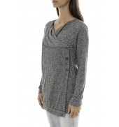 Vero Moda Norma Copenhagen LS Drapey Cardigan 10111324 Gris