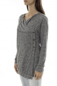 Vero Moda Norma Copenhagen LS Drapey Cardigan 10111324 Gris