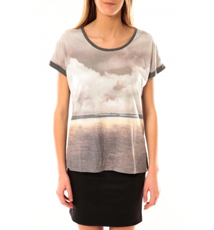 Vero Moda Cloud SS Top 10096122 Gris JAUNE