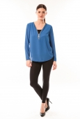 Vera & Lucy Chemisier Simple Bleu - 1 acheté = 1 offert