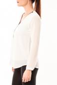 Vera & Lucy Chemisier Simple Blanc - 1 acheté = 1 offert