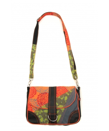 Bamboo's Fashion Petit Sac Besace New Dehli GN-144 Orange/Vert