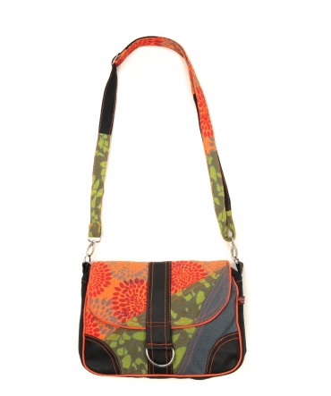 Bamboo's Fashion Petit Sac Besace New Dehli GN-144 Orange/Vert